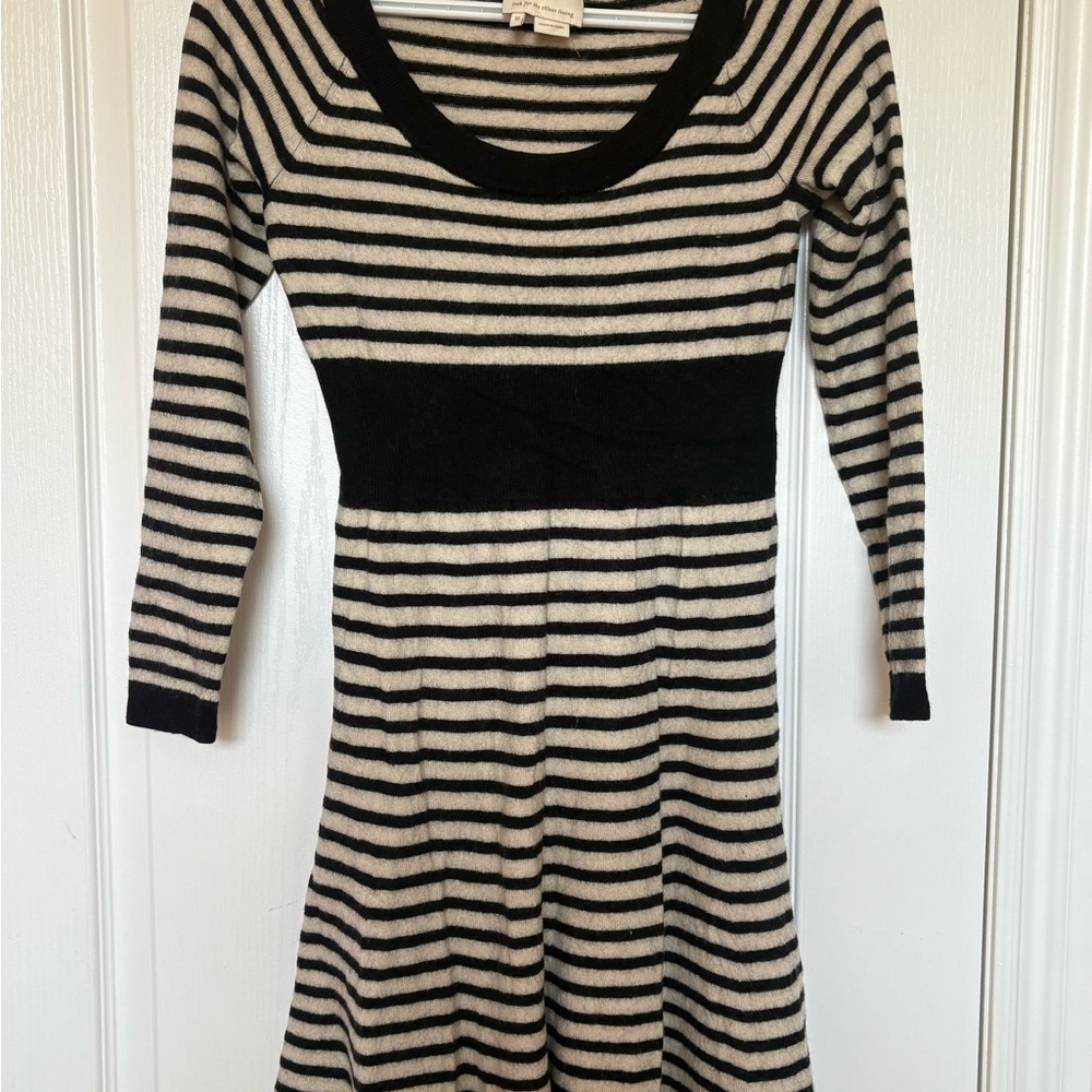 Striped Black and White Dress